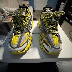Balenciaga Yellow and Gray Sneakers
